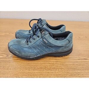 Hotter Comfort Concept Tone Lace Up Leather Sneakers Nubuck 7.5 👟 Green